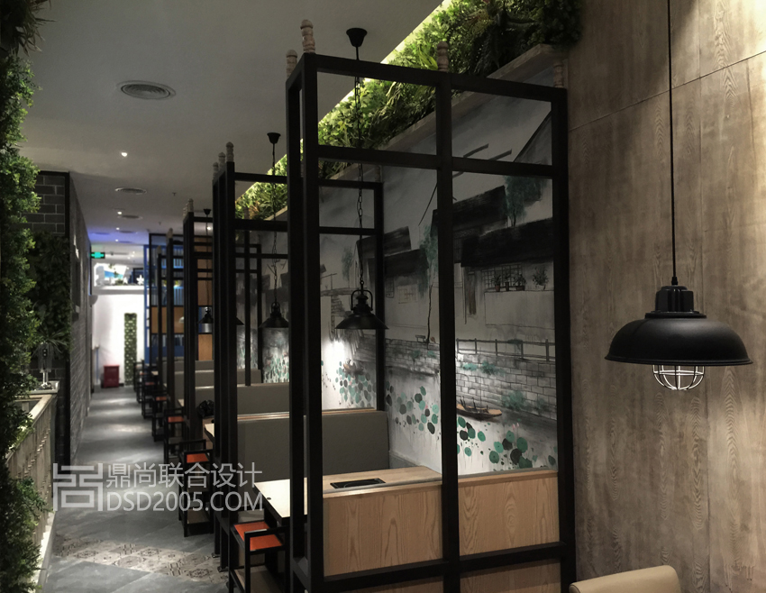 野妹經(jīng)典火鍋店設(shè)計(jì)